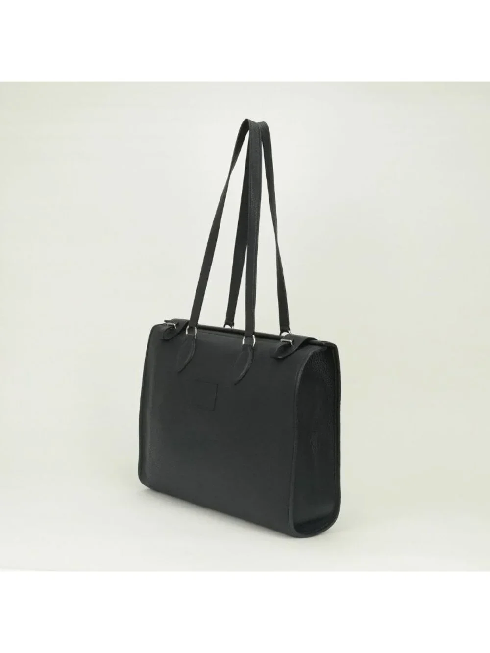 Hermes Cabas 40 Business Briefcase Taurillon Clemence Dark Navy